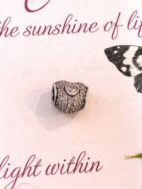 Authentic Pandora In My Heart Charm #791168CZ